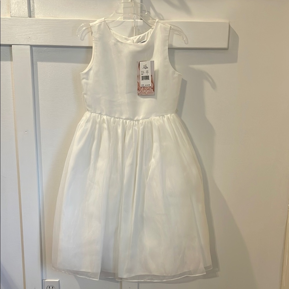 US Angels White Flower Girl or Junior Bridesmaids